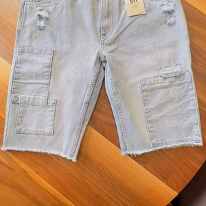 New Levi's 511 slim cut off shorts